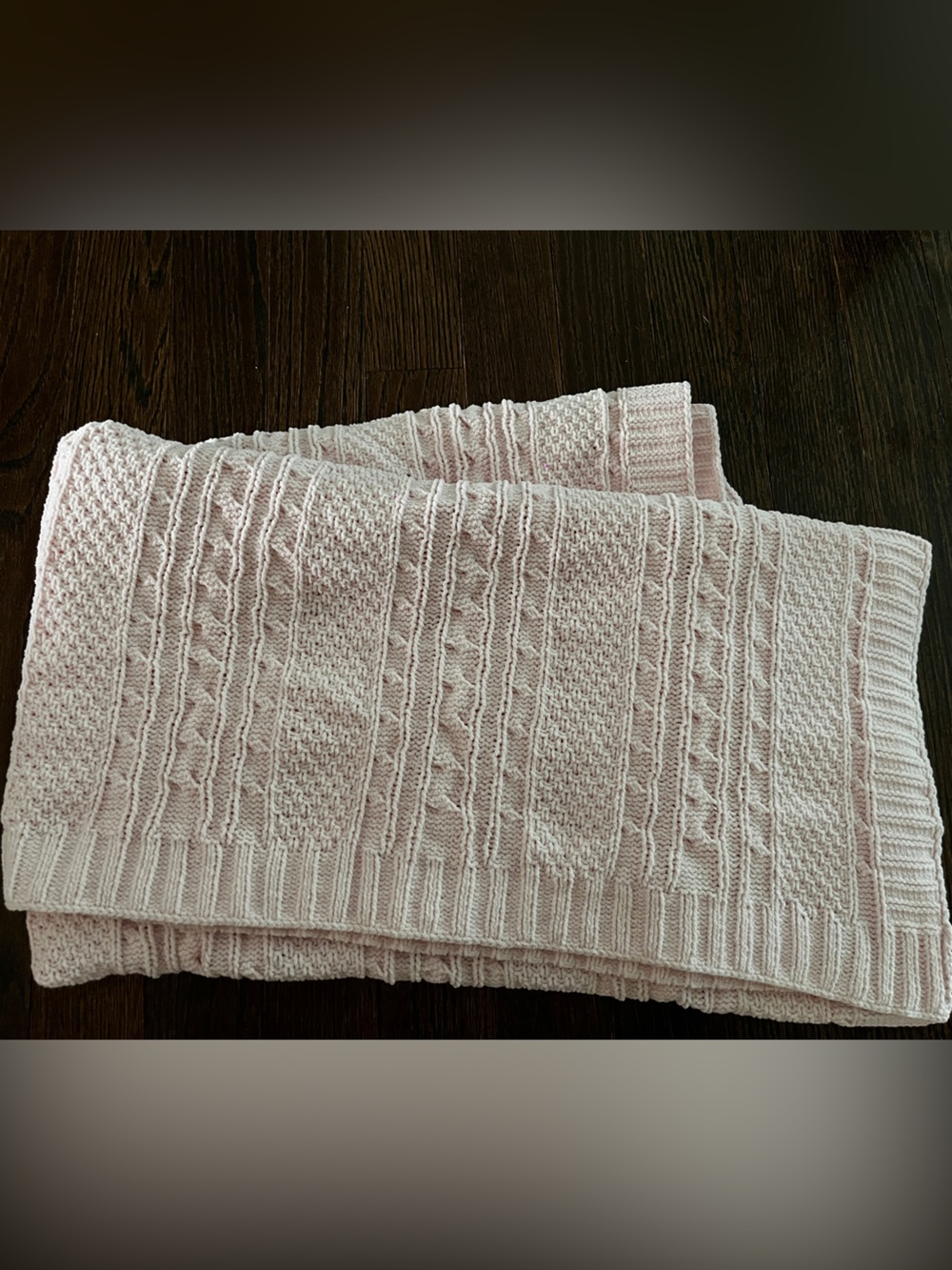 Nordstrom Light Pink Cable-Knit Crew Sweater